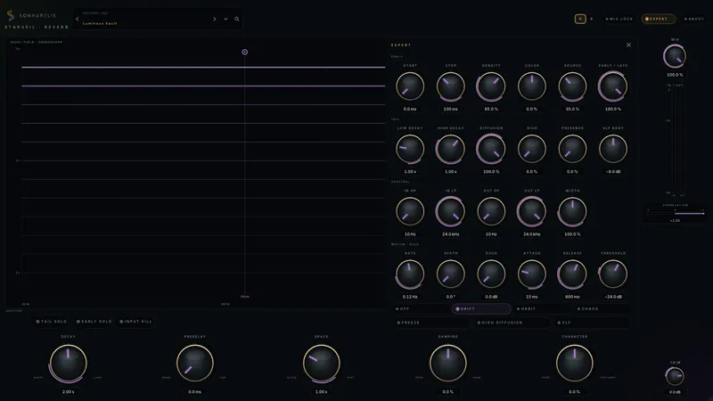 Starveil, a Sonaurelis reverb plugin